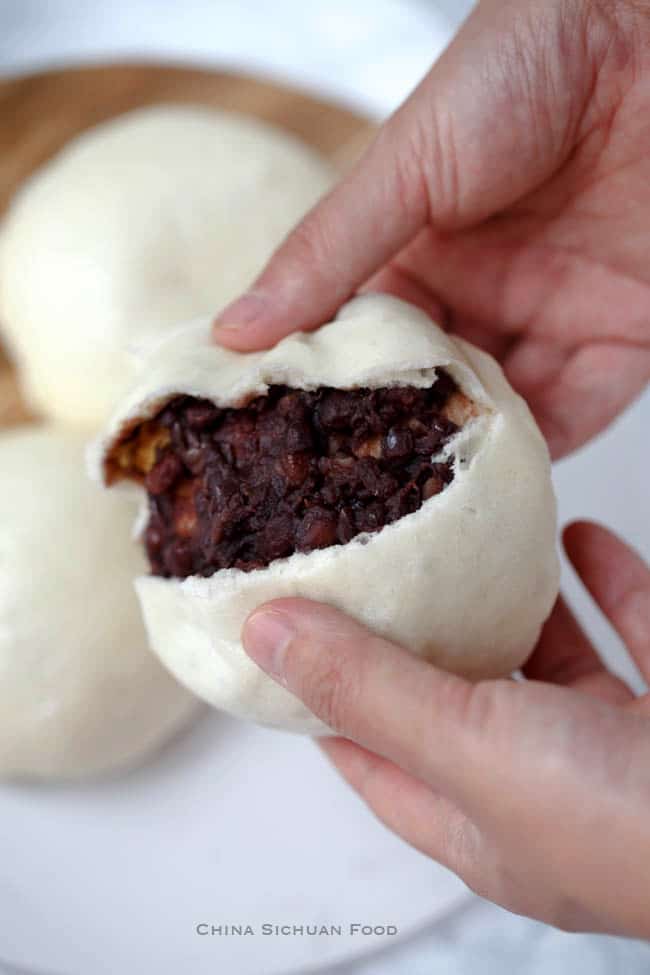 red bean bun dessert