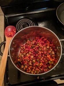Add corn, lima beans, and okra