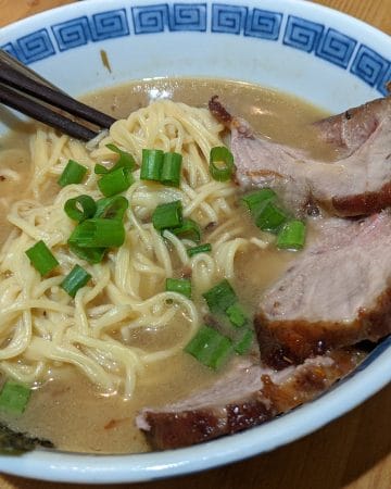 A bowl of miso ramen