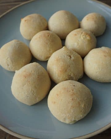 Pan de bono on a plate